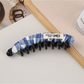Beau - Retro Plaid Curved Hair Styling Banana Clip