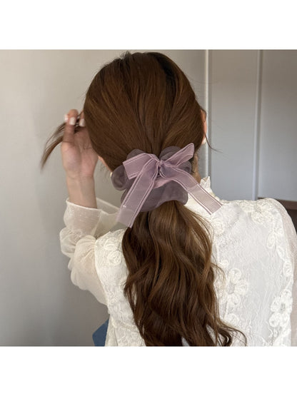Gifty - Ribbon Bow High Elastic Scrunchie