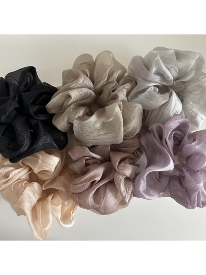 Gifty - Polyester Ruched Oversized Hair Scrunchie