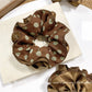 Gifty - Brown Polki Dot Satin Hair Ring