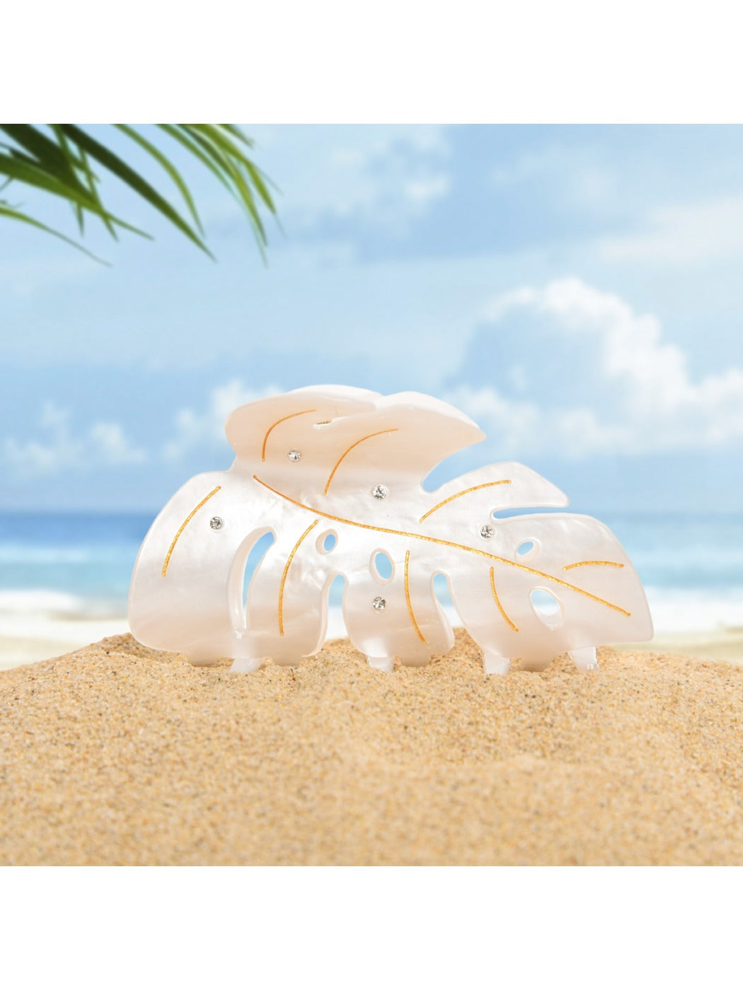 Beau - Acetate Leaf Shaped Hair Clip