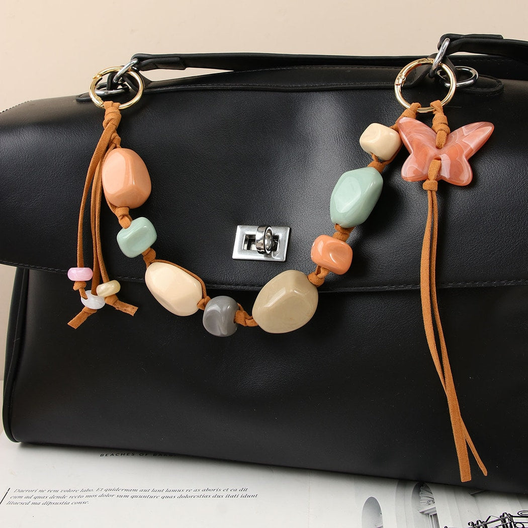 Keypus - Decorative Butterfly Tassel Keychain Bag Charm