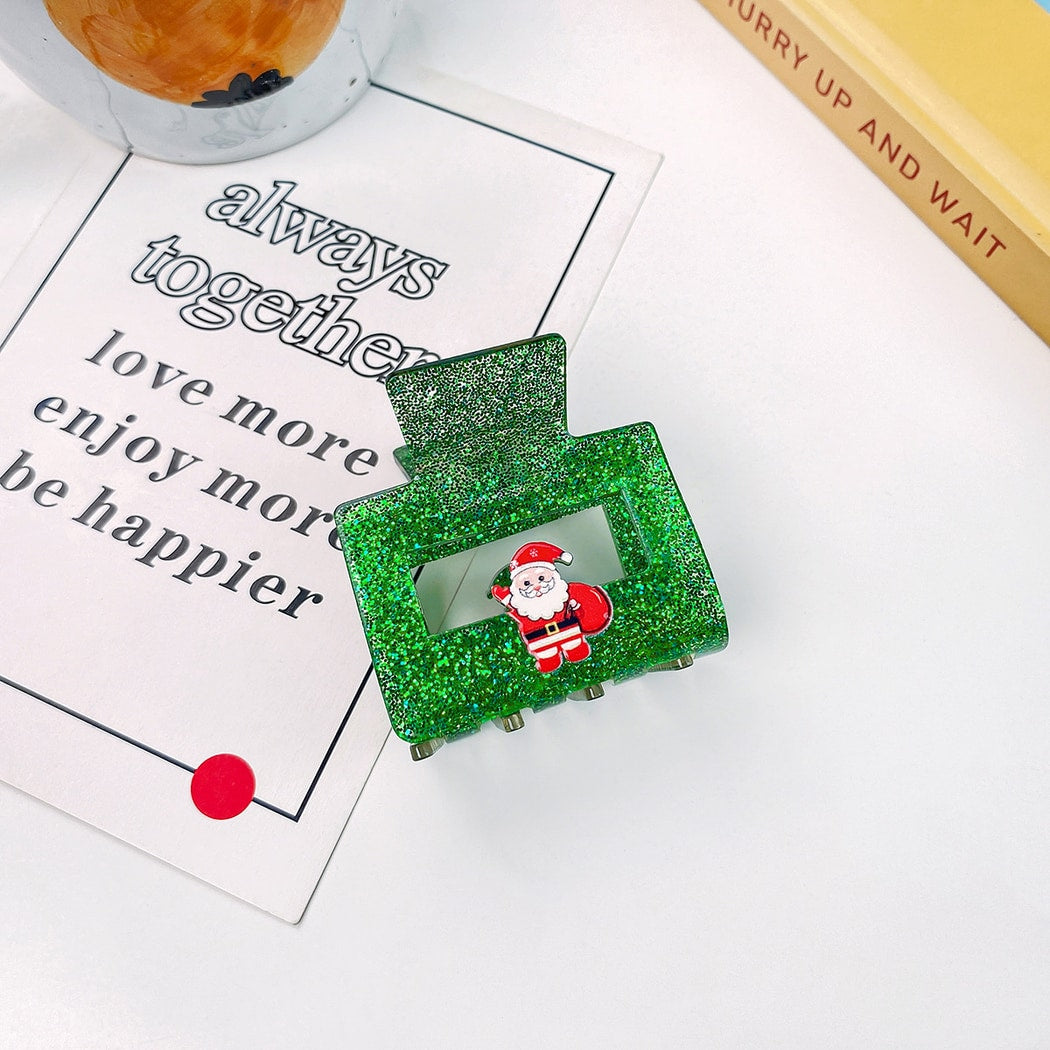 Beau - Cute Rectangle Christmas Claw Clip