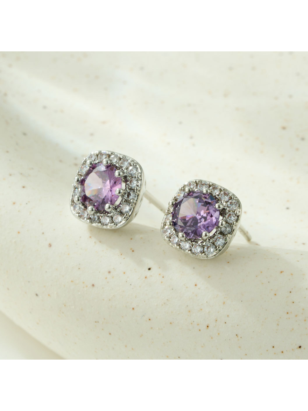 Earedge - Minimal Geometric Square Alloy Stud Earrings
