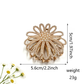 Beau - Petal Shape Rhinestone Hair Claw Clip