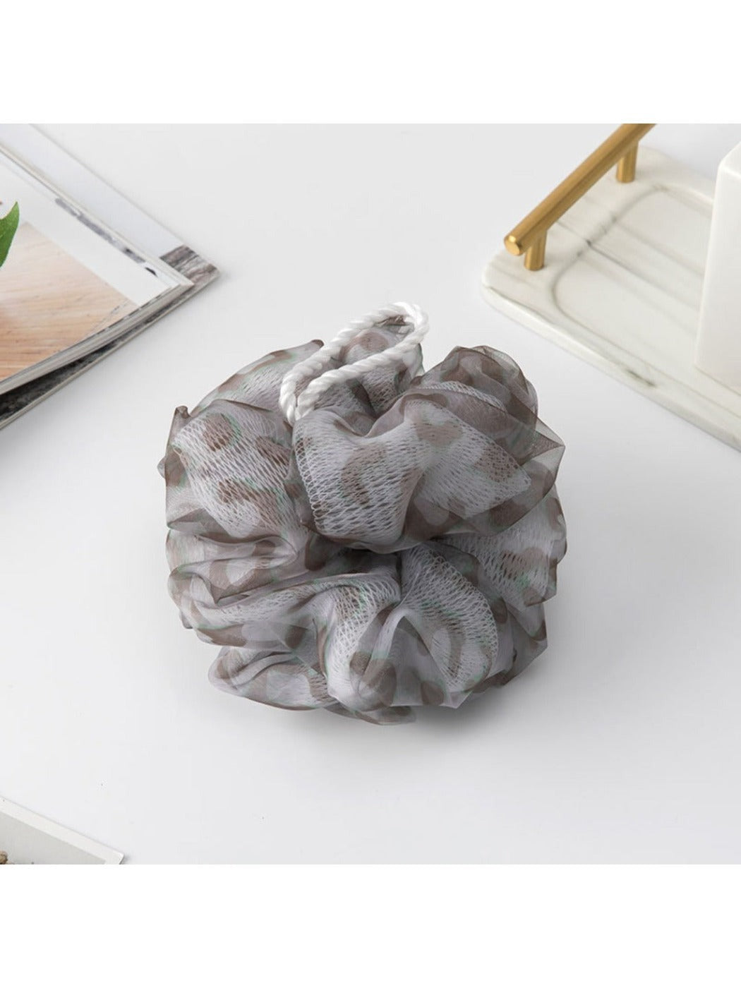 Papo - Leopard Mesh Bath Pouf