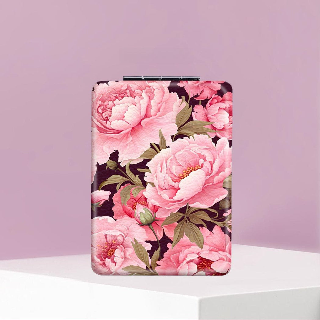 Mirroray - Floral Folding Handheld Touch Up Makeup Mirror