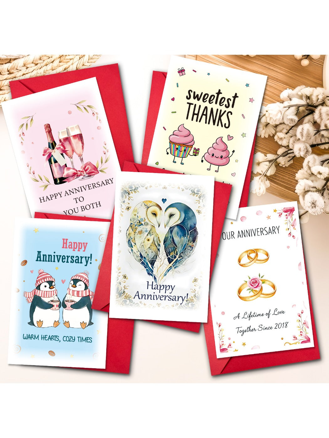 Carduria - Anniversary Thank You Greeting Card