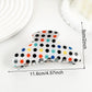 Beau - Classic Polka Dot Patterned Claw Clip