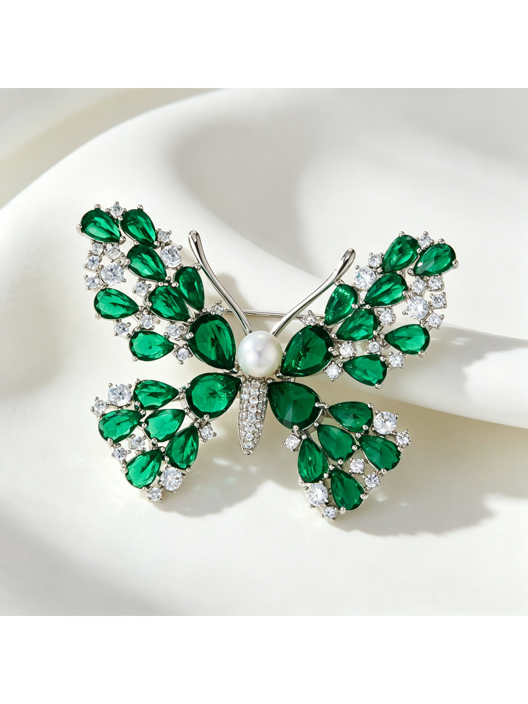 Brovia - Plated Butterfly Decorative Pin Brooch