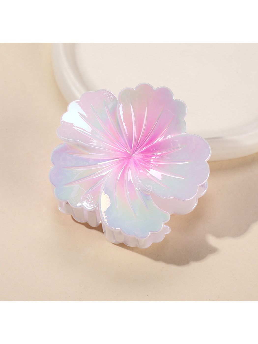 Beau - Gradient Floral Plastic Hair Claw Clip