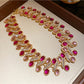 Nozari - Vintage Oval Rhinestone Necklace and Earrings