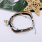 Lovra - Bohemian Leaf Pendant Beaded Bracelet