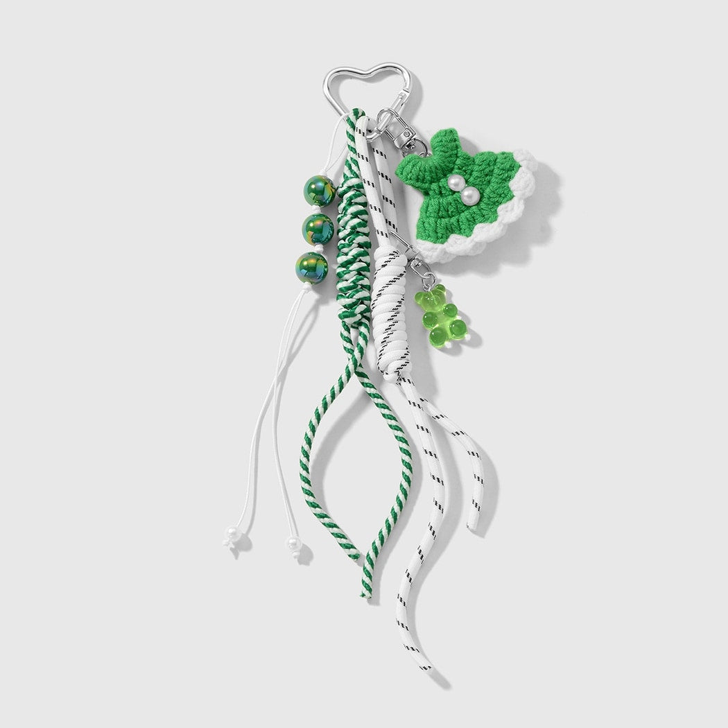Keypus - Sweet Dress and Bear Design Keychain