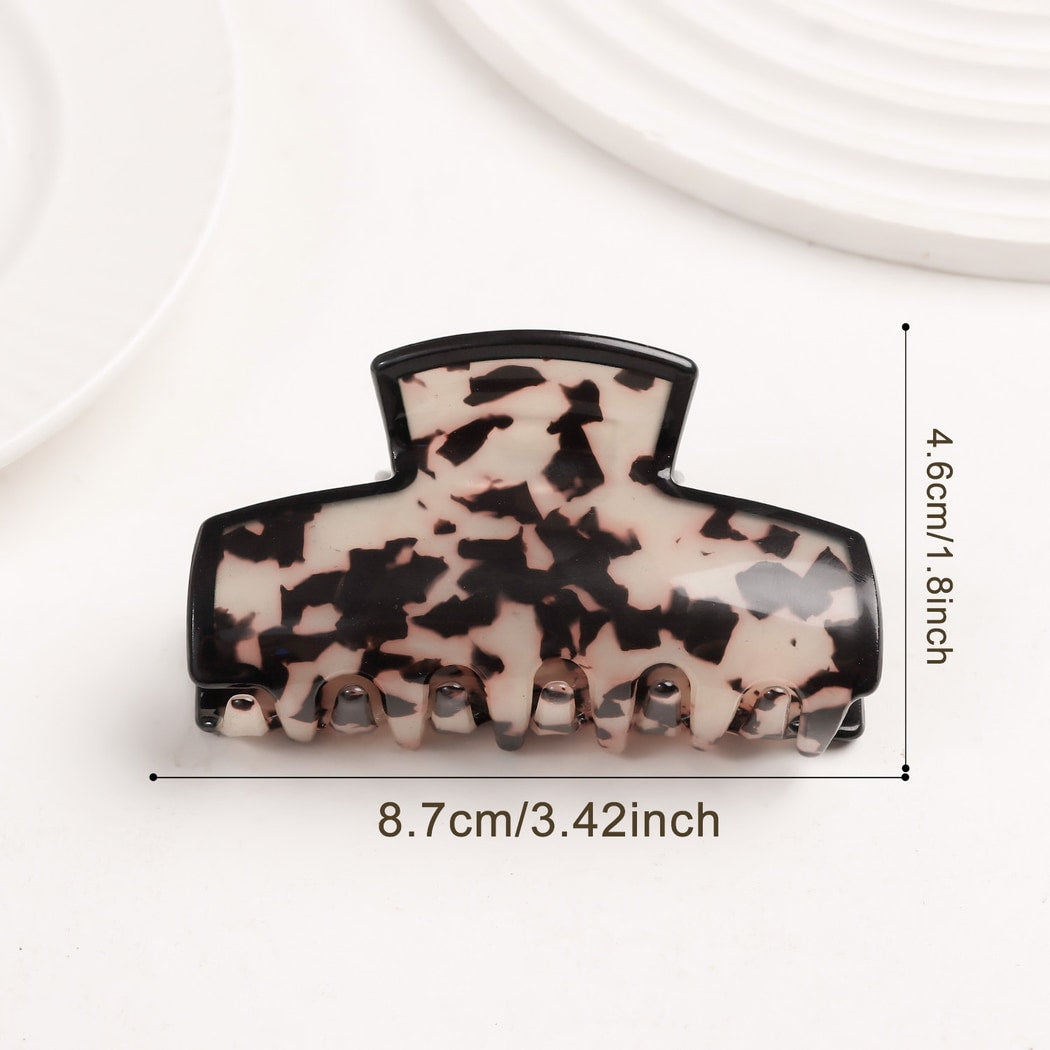 Beau - Retro Mottled Pattern Claw Clip
