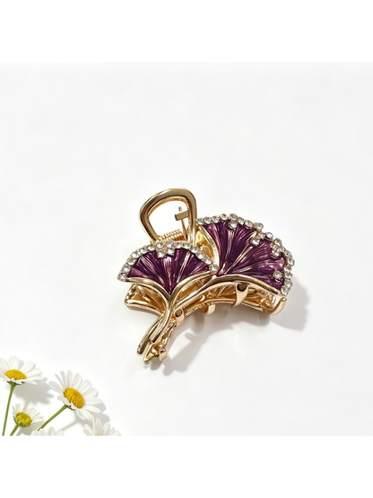 Beau - Bow Shape Glossy Alloy Hair Claw Clip