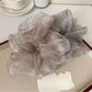Gifty - Seersucker Starry Polka Dots Scrunchie
