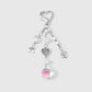 Keypus - Y2K Pink Strawberry Cross Keychain
