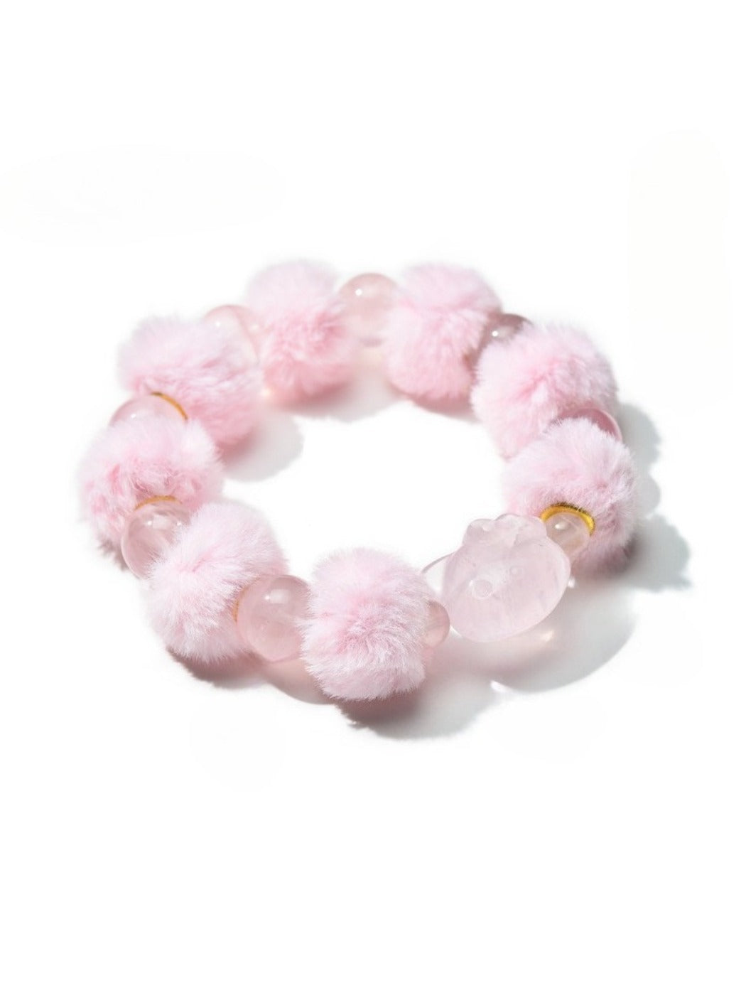 Lovra sweet beaded bracelet displayed with soft lighting highlighting bead colors