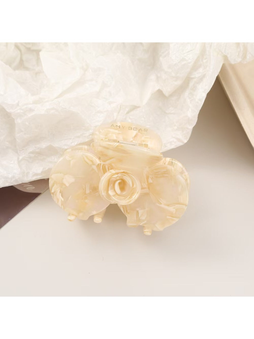 Beau - Elegant Acetate Flower Pattern Hair Clip