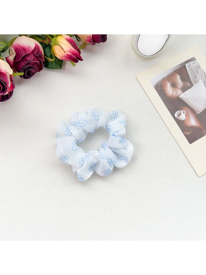 Gifty - Ink Wash Print Ruched Scrunchie