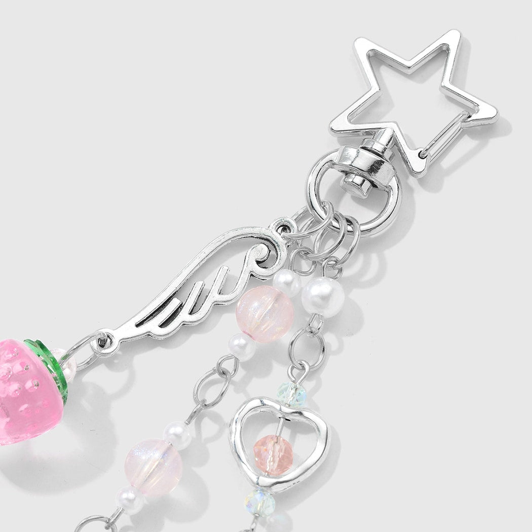 Keypus - Sweet Style Moon and Star Charm Keychain