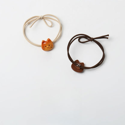 Gifty - Cute Cartoon Cat Face Elastic Hair Tie