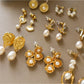Earedge - Vintage Irregular Sculpted Drop Earrings