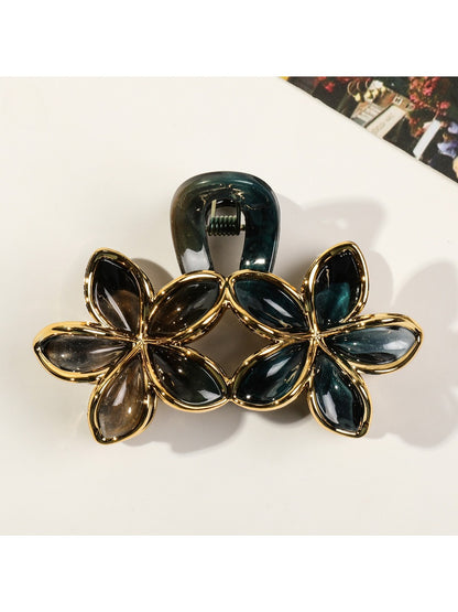 Beau - Vintage Twin Flower Claw Clip