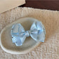 Beau - Layered Satin Look Sparkle Bow Hair Clip