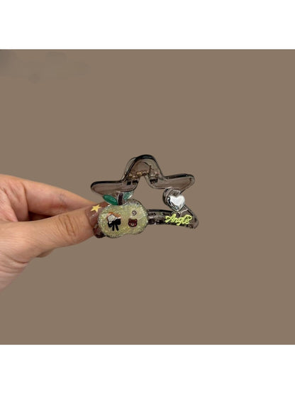 Beau - Sweet Apple Shape PC Decorative Claw Clip