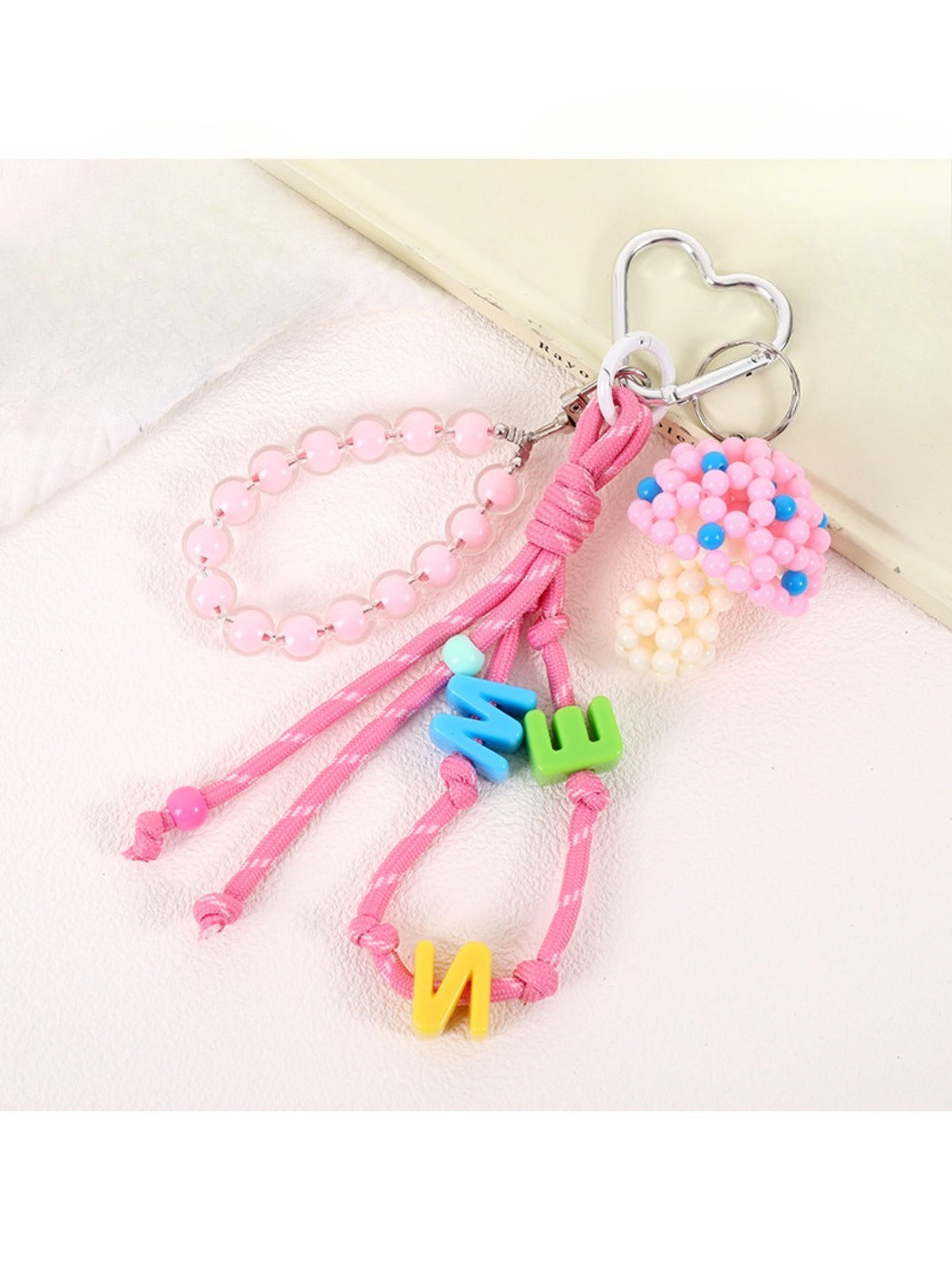 Keypus - Beaded Mushroom-Shaped Keychain