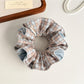 Gifty - High Elastic Plaid Fabric Scrunchie