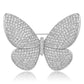 Brovia - Pave Style Butterfly Fashion Brooch
