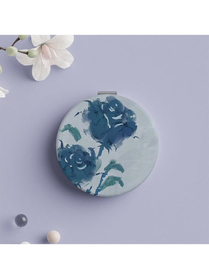 Mirroray - Vintage Round Rose Motif Compact Mirror