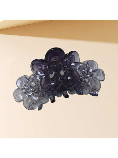 Beau - Gradient Three Flowers Plastic Claw Clip