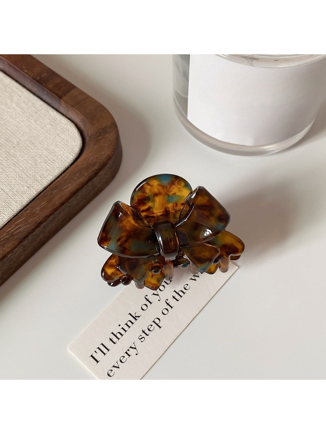 Beau - Small Double Bow Claw Clip