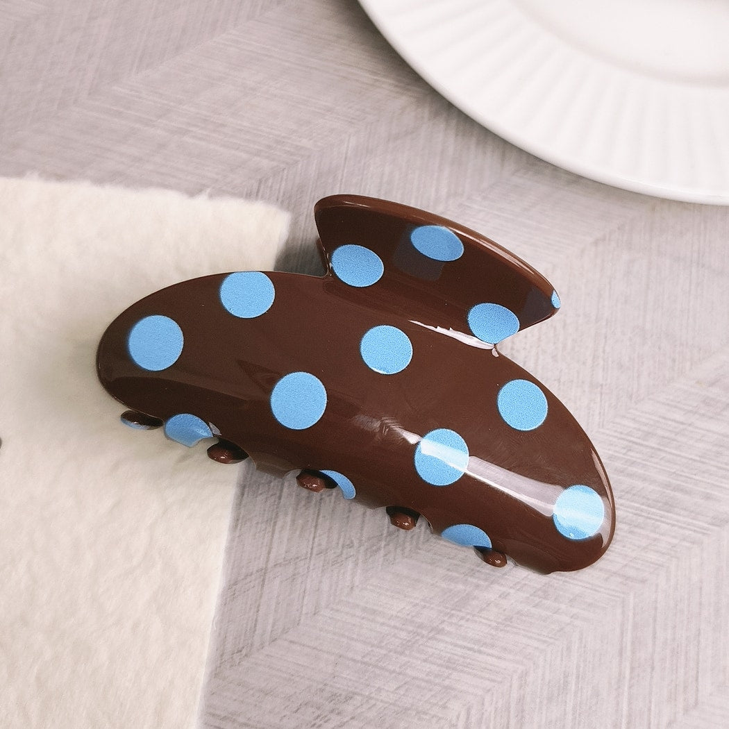 Beau - Sweet Polka Dot Glossy Claw Clip