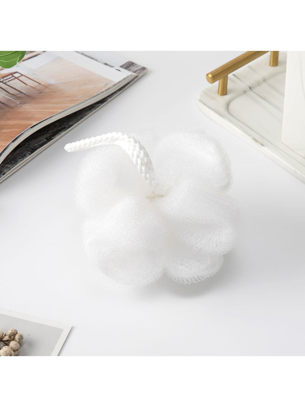 Papo - Soft Solid-Color Bath Pouf