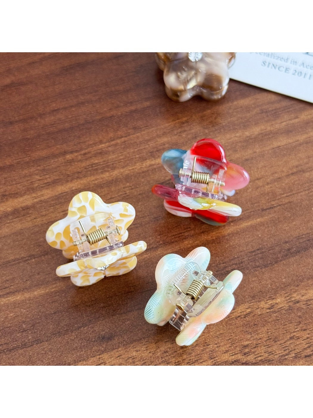 Beau - Elegant Flower Hair Clip Acetate Mini