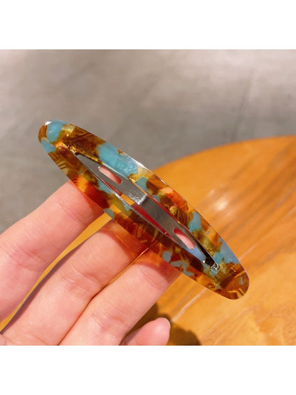 Beau - Elegant Oval Hollowed Out Hair Clip