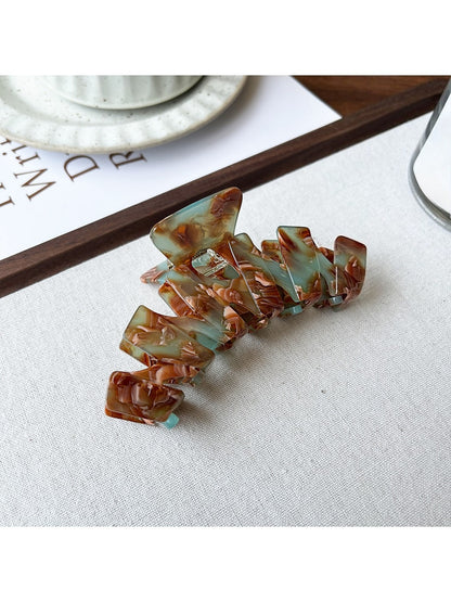 Beau - Modern Minimalist Ring Detail Hair Claw Clip