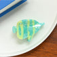 Beau tropical fish acetate hair clip in packaging ready for sale or gift