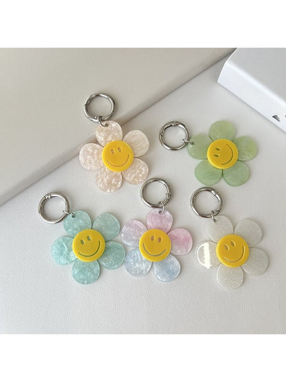 Keypus - Smiley Flower Keychain Charm