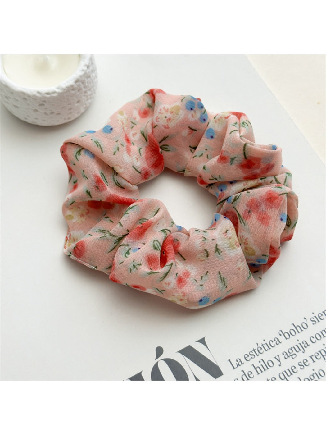 Gifty - Chiffon Floral Hair Scrunchie
