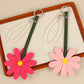 Keypus - Daisy Flower PU Keyring Bag Charm Keychain