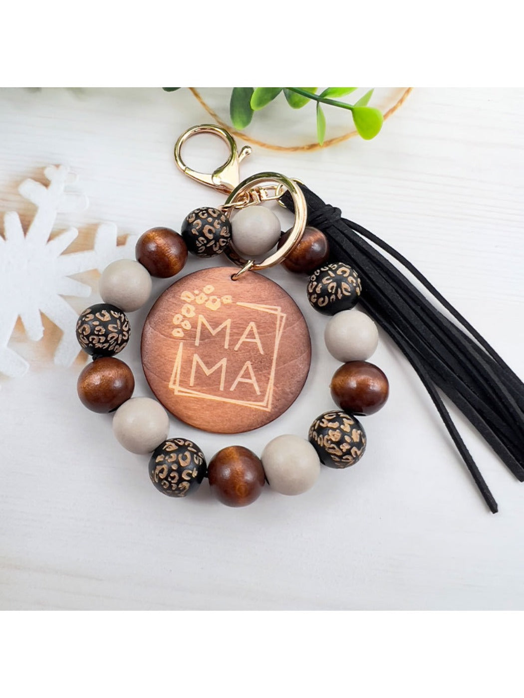 Keypus - Stylish Floral Tassel Keychain