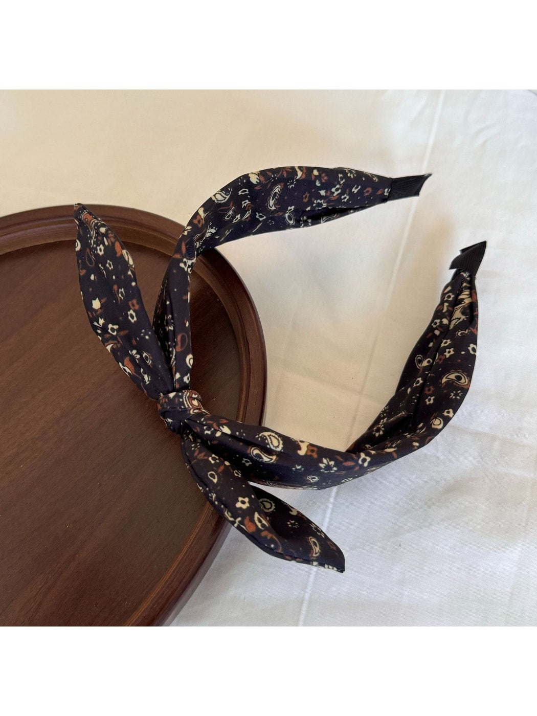 Gifty - Floral Knot Wide Band Polyester Fiber Headband