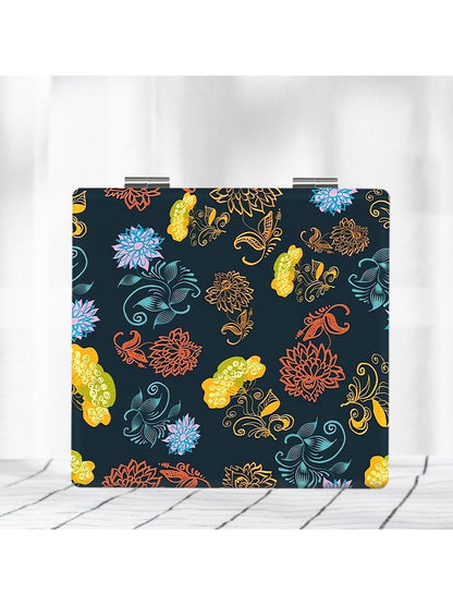 Mirroray - Floral Print Folding Portable Makeup Mirror