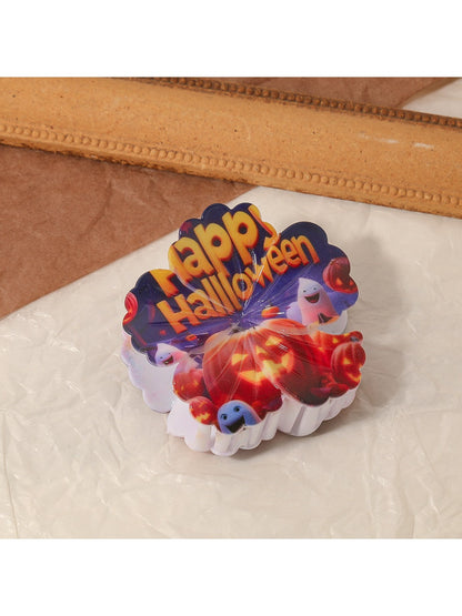 Beau - Halloween Themed Flower Shaped Claw Clip